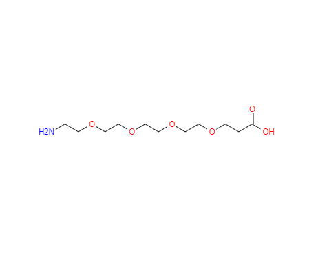  CAS： 663921-15-1，中文名稱： 胺基-四聚乙二醇-丙酸 英文名稱：Amino-PEG4-COOH