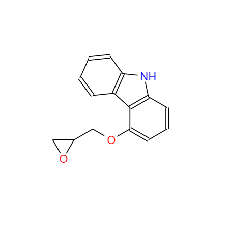 CAS： 51997-51-4，中文名稱： 4-環(huán)氧丙烷氧基咔唑 英文名稱：4-Glycidyloxycarbazole 