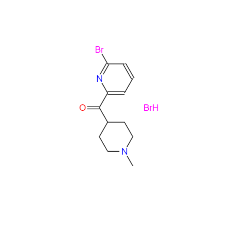 CAS： 1338000-32-0，英文名稱：(6-Bromopyridin-2-yl)(1-methylpiperidin-4-yl)methanone hydrobromide 