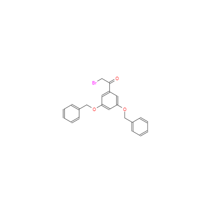 CAS： 28924-18-7，中文名稱： 2-溴-3'.5'-二芐氧基苯乙酮 英文名稱：1-(3,5-Bis(phenylmethoxy)phenyl)-2-bromoethan-1-one 