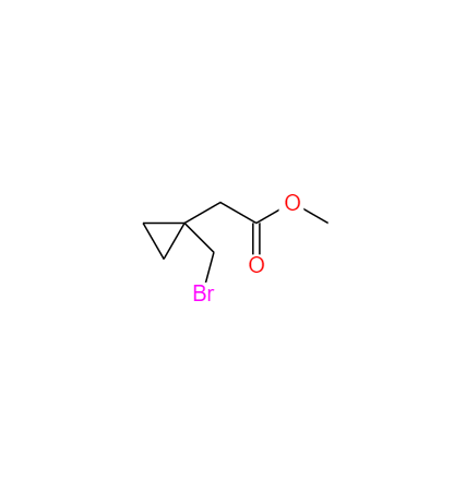  CAS： 855473-50-6，中文名稱： 2-(1-(溴甲基)環(huán)丙基)乙酸甲酯 英文名稱：Methyl 2-(1-(broMoMethyl)cyclopropyl) acetate