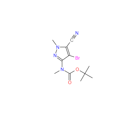  CAS： 1692906-03-8，英文名稱(chēng)：Tert-Butyl (4-bromo-5-cyano-1-methyl-1H-pyrazol-3-yl)(methyl)carbamate