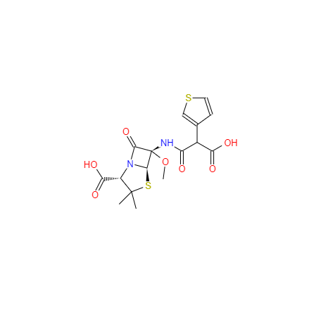 CAS： 66148-78-5，中文名稱： 替莫西林 英文名稱：Temocillin 