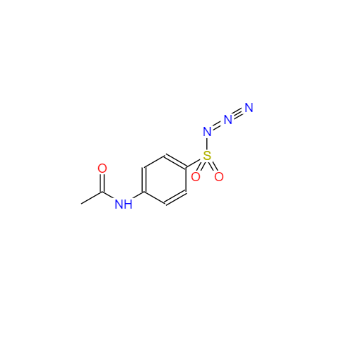 CAS： 2158-14-7，中文名稱： 4-乙酰氨基苯磺酰疊氮 英文名稱：4-Acetamidobenzenesulfonyl azide 