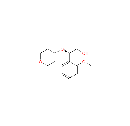 CAS：1434652-6，中文名稱： ND-630中間體 英文名稱：(R)-2-(2-methoxyphenyl)-2-((tetrahydro-2H-pyran-4-yl)oxy)ethanol 