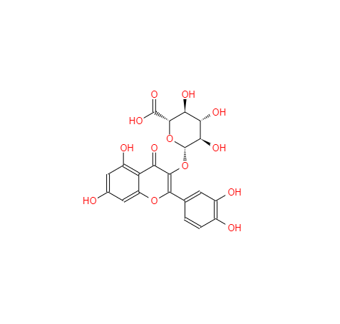 CAS： 22688-79-5，中文名稱： 槲皮素-3-O-葡萄糖醛酸苷 英文名稱：Miquelianin  