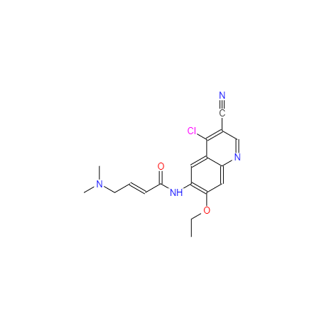 CAS： 848133-88-0，中文名稱： (E)-N-(4-氯-3-氰基-7-乙氧基喹啉-6-基)-4-(二甲氨基)丁基-2-烯酰胺