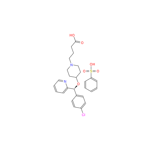 CAS： 190786-44-8，中文名稱： 苯磺酸貝他斯汀 英文名稱：Bepotastine Beslilat 