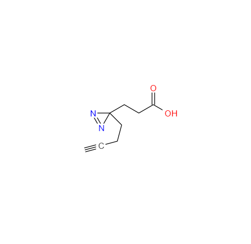 CAS： 1450754-37-6，英文名稱：3-(3-(But-3-yn-1-yl)-3H-diazirin-3-yl)propanoic acid 