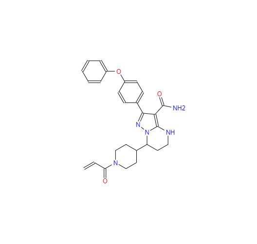CAS： 1633350-06-7，中文名稱： (±)-贊魯替尼 英文名稱：(±)-Zanubrutinib 