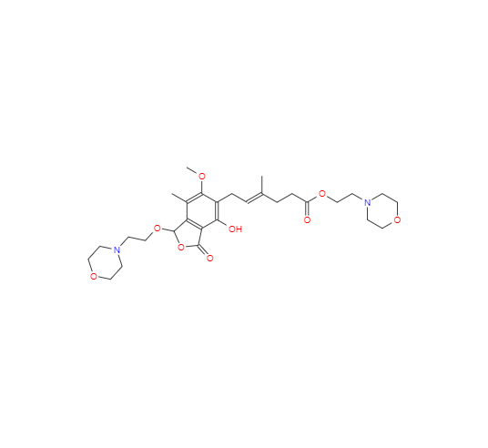 CAS： 1094322-91-4，中文名稱： 霉酚酸酯雜質(zhì)B 英文名稱：Mycophenolate Impurity B 