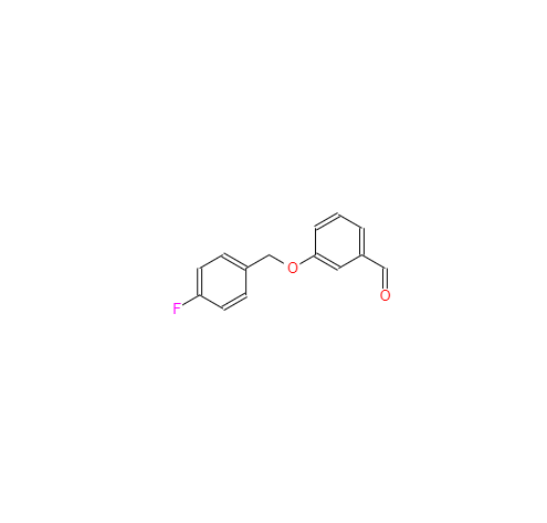 CAS： 168084-96-6，中文名稱： 3-((4-氟芐基)氧基)苯甲醛 英文名稱：3-((4-Fluorobenzyl)oxy)benzaldehyde 