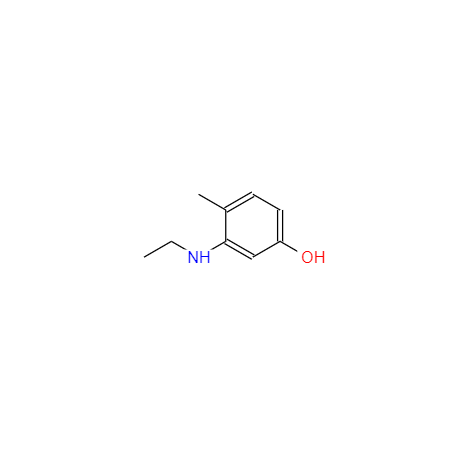 CAS： 120-37-6，中文名稱： 3-(乙基氨基)-4-甲酚 英文名稱：3-(Ethylamino)-p-cresol 
