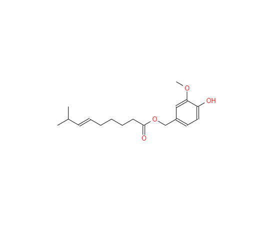 CAS： 205687-01-0，中文名稱： 辣椒素酯 英文名稱：Capsiate 