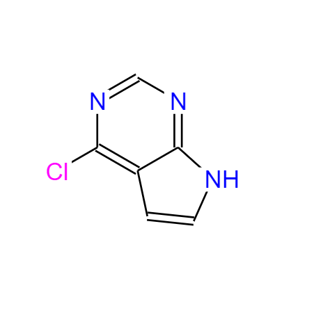 CAS：3680-69-1，中文名稱：4-氯吡咯并嘧啶 ，英文名稱：4-Chloro-7H-pyrrolo[2,3-d]pyriMidine 
