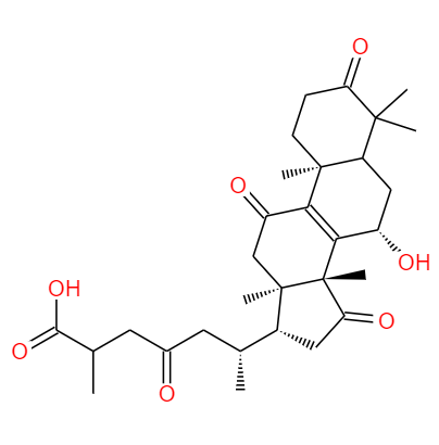 CAS：108340-60-9，中文名稱：靈芝酸D ，英文名稱：GanodericacidD 