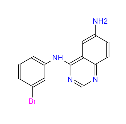 CAS：169205-78-1，中文名稱：N4-(3-溴苯基)喹唑啉-4,6-二胺 ，英文名稱：N4-(3-Bromophenyl)quinazoline-4,6-diamine 