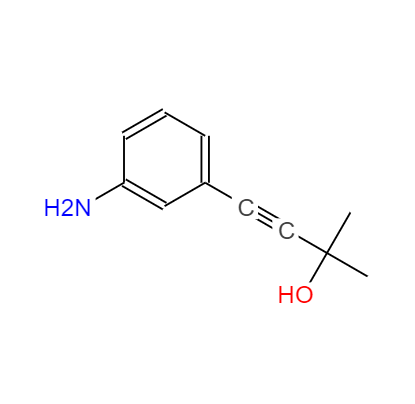  CAS：69088-96-6，中文名稱：4-(3-氨基苯基)-2-甲基-3-丁炔-2-醇 ，英文名稱：4-(3-aminophenyl)-2-methylbut-3-yn-2-ol