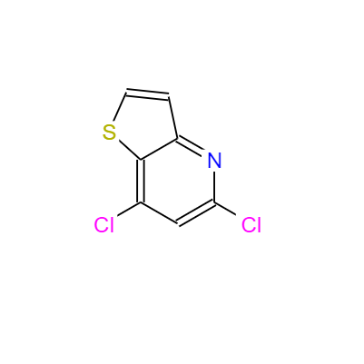  CAS：74695-44-6，中文名稱：5,7-二氯噻吩并[3,2-b]吡啶， 英文名稱：5,7-Dichlorothieno[3,2-b]pyridine