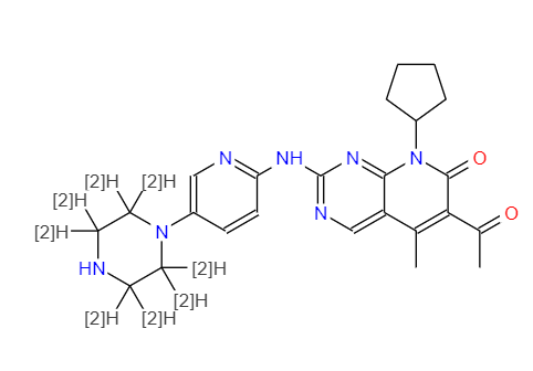  CAS：1628752-83-9，中文名稱(chēng)：帕克替尼 D8 ，英文名稱(chēng)：Palbociclib D8