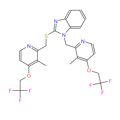  CAS：1083100-27-9，中文名稱：蘭索拉唑雜質(zhì)3， 英文名稱：Lansoprazole Impurity 3