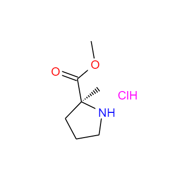 CAS：220060-08-2，中文名稱(chēng)：(S)-2-甲基吡咯烷-2-羧酸甲酯鹽酸鹽 ，英文名稱(chēng)：2-Methyl-L-proline Methyl ester hydrochloride 