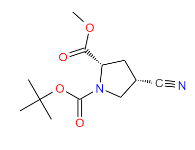 CAS：487048-28-2，中文名稱：順式-N-BOC-4-氰基-L-脯氨酸甲酯， 英文名稱：N-BOC-CIS-4-CYANO-L-PROLINE METHYL ESTER 