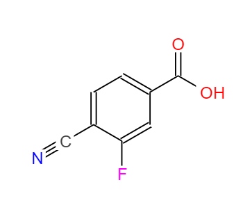  CAS：176508-81-9，中文名稱：4-氰基-3-氟苯甲酸， 英文名稱：4-Cyano-3-fluorobenzoic acid