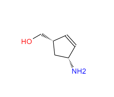 CAS：136522-35-5，中文名稱：(1S,4R)-cis-4-氨基-2-環(huán)戊烯-1-甲醇， 英文名稱：(1S-cis)-4-Amino-2-cyclopentene-1-methanol 