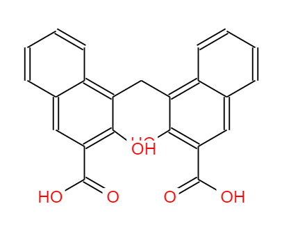  CAS：130-85-8，中文名稱：帕莫酸 ，英文名稱：Pamoic acid