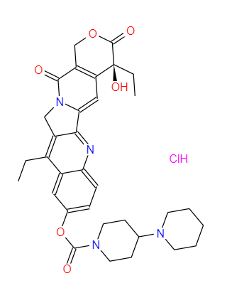  CAS：100286-90-6，中文名稱：鹽酸伊立替康， 英文名稱：Irinotecan hydrochloride