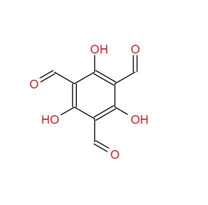 CAS：34374-88-4，中文名稱：2,4,6-三羥基-1,3,5-苯三甲醛 ，英文名稱：2,4,6-Trihydroxy-benzene-1,3,5-tricarbaldehyde 