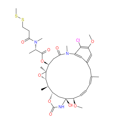 CAS：138148-68-2，中文名稱：N2'-去乙?；?N2'-[3-(甲基二硫基)-1-氧代丙基]美登素 ，英文名稱：DM1-SMe 