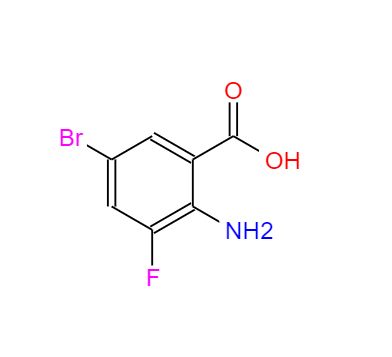 CAS：874784-14-2，中文名稱：2-氨基-5-溴-3-氟苯甲酸 ，英文名稱：2-AMINO-5-BROMO-3-FLUOROBENZOIC ACID 