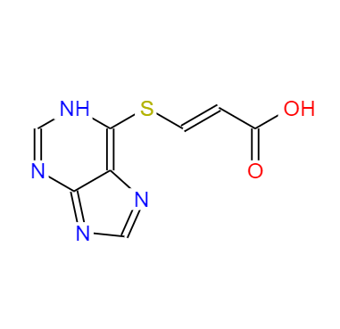  CAS：79318-07-3，中文名稱：NULL ，英文名稱：2-Propenoic acid, 3-(1H-purin-6-ylthio)-, (2Z)-