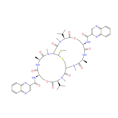  CAS：512-64-1，中文名稱：醌霉素A ，英文名稱：Echinomycin