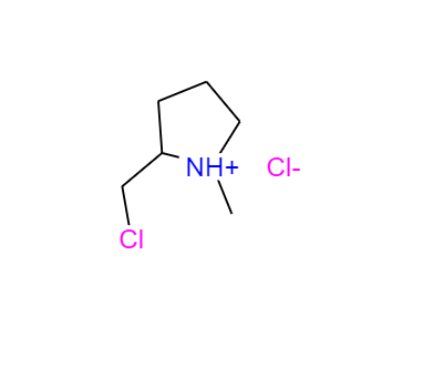 CAS：54288-69-6，中文名稱：1-甲基-2-氯甲基吡咯烷鹽酸鹽 ，英文名稱：2-(chloromethyl)-1-methylpyrrolidinium chloride 