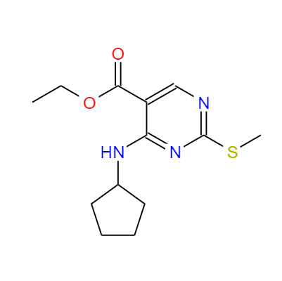 CAS：211245-62-4，中文名稱：4-環(huán)戊基氨基-2-甲硫基嘧啶-5-羧酸乙酯