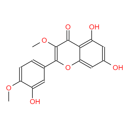  CAS：33429-83-3，中文名稱：槲皮素-3,4'-DimethylEther， 英文名稱：Quercetin3,4'-DimethylEther