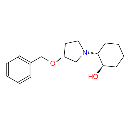  CAS：900513-88-4，中文名稱：維納卡蘭中間體 ，英文名稱：2-(3-Benzyloxy-pyrrolidin-1-yl)-cyclohexanol