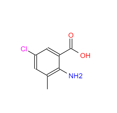 CAS：20776-67-4，中文名稱：2-氨基-5-氯-3-甲基苯甲酸， 英文名稱：2-Amino-5-chloro-3-methylbenzoicaci 