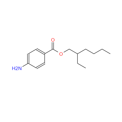 CAS：26218-04-2，中文名稱：PABA乙基己酯 ，英文名稱：2-Ethylhexyl 4-aminobenzoate 