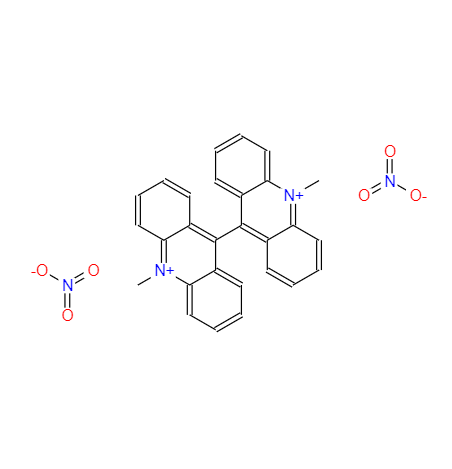 CAS：2315-97-1，中文名稱：硝酸雙-N-甲基吖啶翁（光澤精）