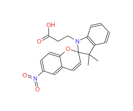 CAS：55779-26-5，1-(beta-羧基乙基)-3,3-二甲基-6'-硝基螺(吲哚啉- 2,2'-2H-苯并吡喃) 