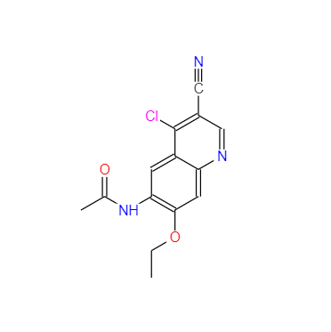 CAS：848133-76-6，N-(4-氯-3-氰基-7-乙氧基喹啉-6-基)乙酰胺 