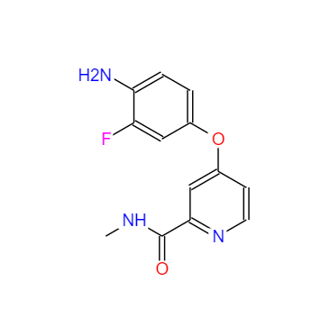 CAS：757251-39-1，4-(4-氨基-3-氟苯氧基)吡啶-2-羧酸甲胺 