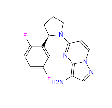 CAS：1223404-88-3，(R)-5-[2-(2,5-二氟苯基)-1-吡咯烷基]吡唑并[1,5-A]嘧啶-3-胺 