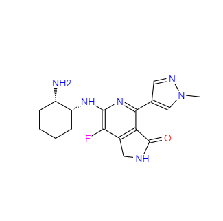 CAS：1312691-33-0，6-((1R,2S)-2-氨基環(huán)己基氨基)-7-氟-4-(1-甲基-1H-吡唑-4-基)-1H-吡咯并[3,4-c]吡啶-3(2H)-酮 