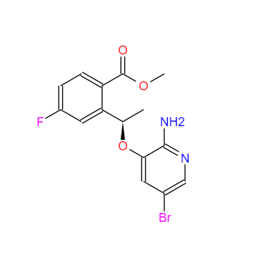 CAS：1454848-00-0，甲基(R)-2-(1-((2-氨基-5-溴吡啶-3-氧乙基)-4-氟苯甲酸 