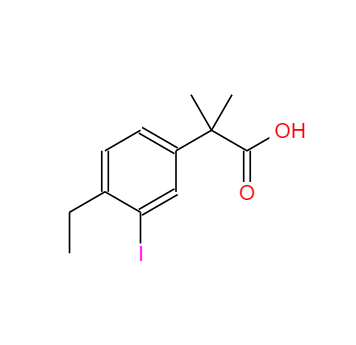 CAS：1256584-73-2，2-(4-乙基-3-碘苯基)-2-甲基丙酸 